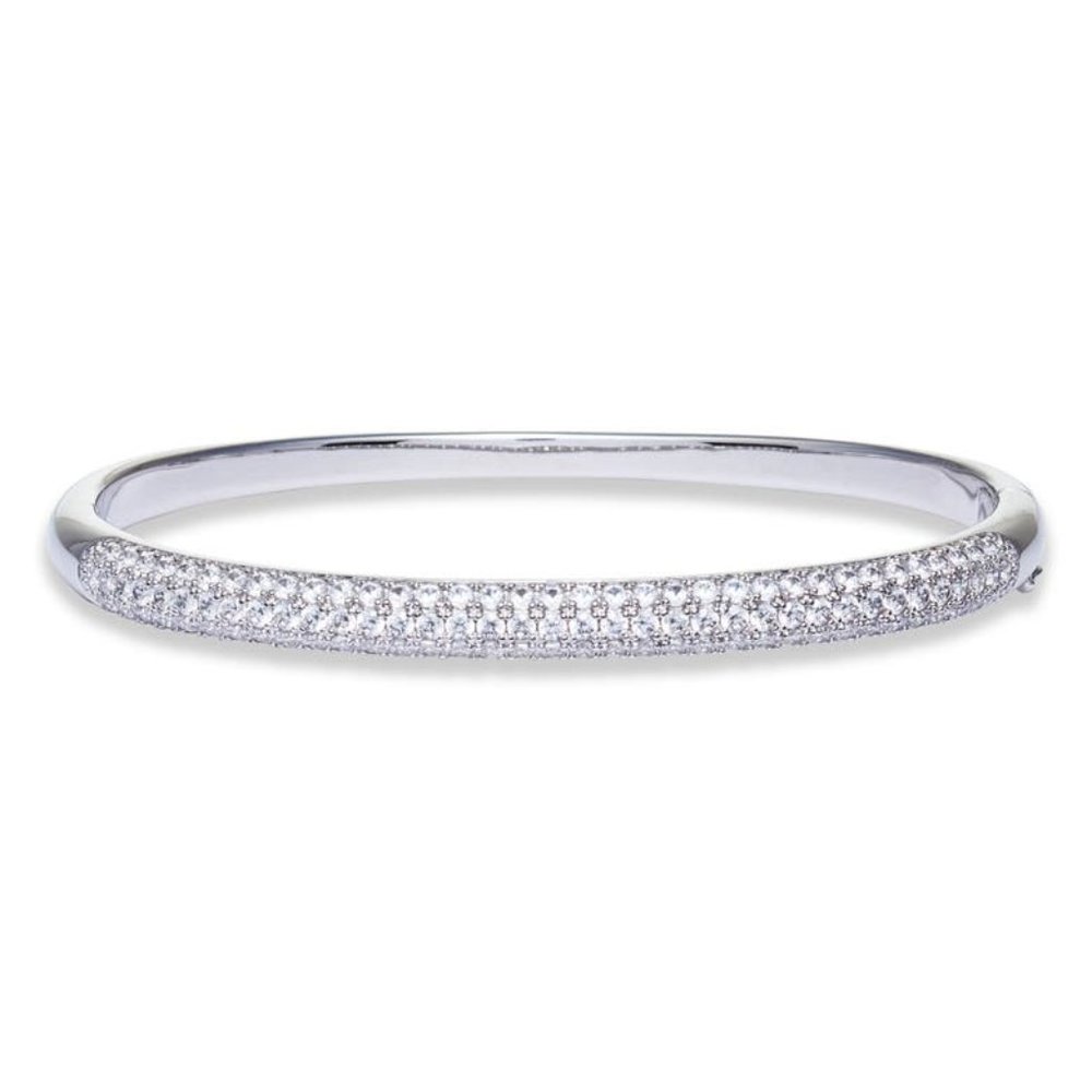 Nordstrom Pavé Thin Hinged Bangle NEW with tags Cubic Zirconia
